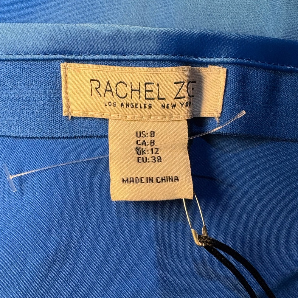 NWT‎ Rachel Zoe Women’s Elegant Blue Midi Skirt Feminine Cut on the Bias - Picture 6 of 6